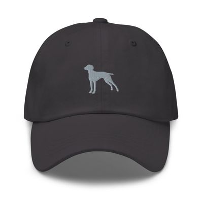 Vizsla hat, Embroidered Unisex Baseball hat, Vizsla Gifts, Vizsla Dog mom dad hat, Gray Embroidery.