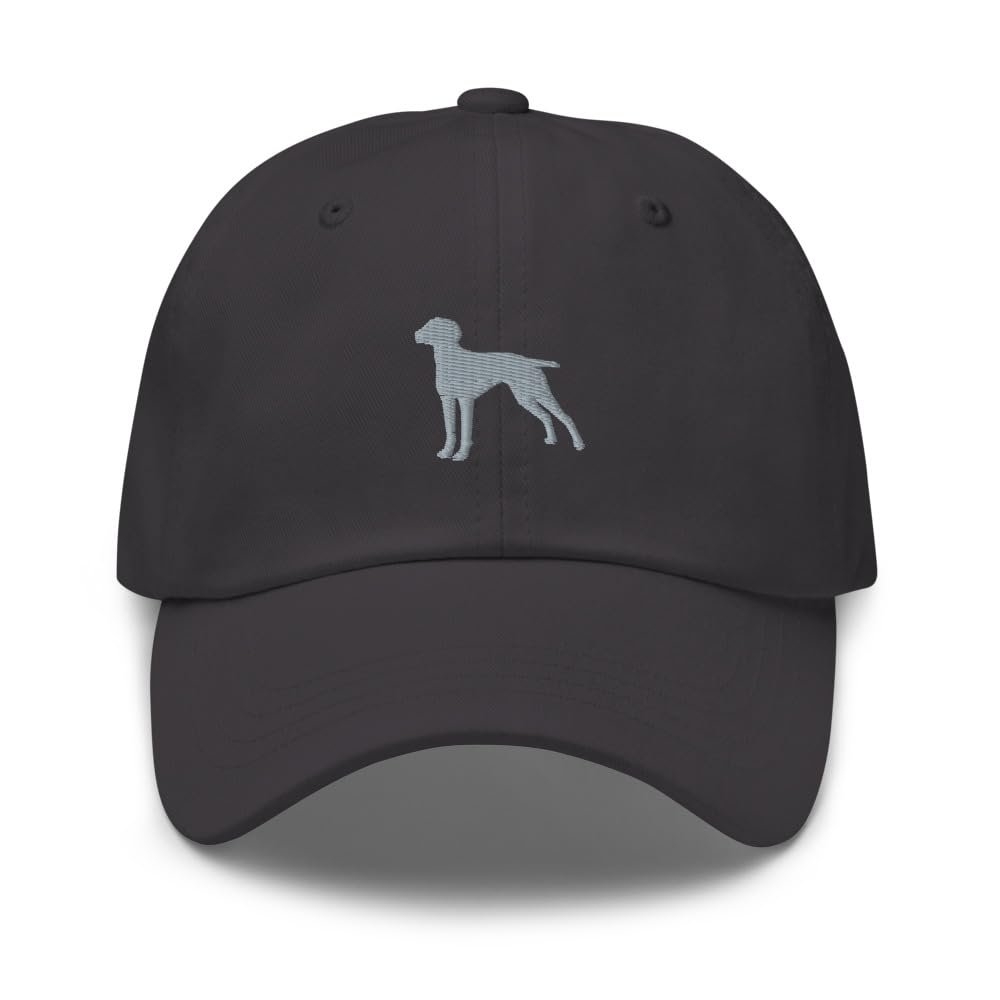 Vizsla hat, Embroidered Unisex Baseball hat, Vizsla Gifts, Vizsla Dog mom dad hat, Gray Embroidery.