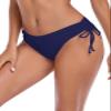 Ocean Blues Women's Navy Blue Mid Waisted Bikini Bottom Drawstring Bathing Suit Size XX-Large view 2