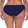 Ocean Blues Women's Navy Blue Mid Waisted Bikini Bottom Drawstring Bathing Suit Size XX-Large view 4