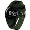 e-vibra Water Resistant Vibrating Alarm Watch Silent Medical Reminder Watch - with Timer and 15 Daily Alarms (Camo Green) view 1