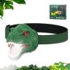 Nitigo Dinosaur Headlamp for Kids Flashlight Led Headlights Roar & Silent Mode, T-Rex Dinosaur Toys for Kids 3-5 4-6 5-7 6-8, Camping Gear, Valentines Day Gifts for Boys Girls Adults view 1