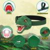 Nitigo Dinosaur Headlamp for Kids Flashlight Led Headlights Roar & Silent Mode, T-Rex Dinosaur Toys for Kids 3-5 4-6 5-7 6-8, Camping Gear, Valentines Day Gifts for Boys Girls Adults view 2