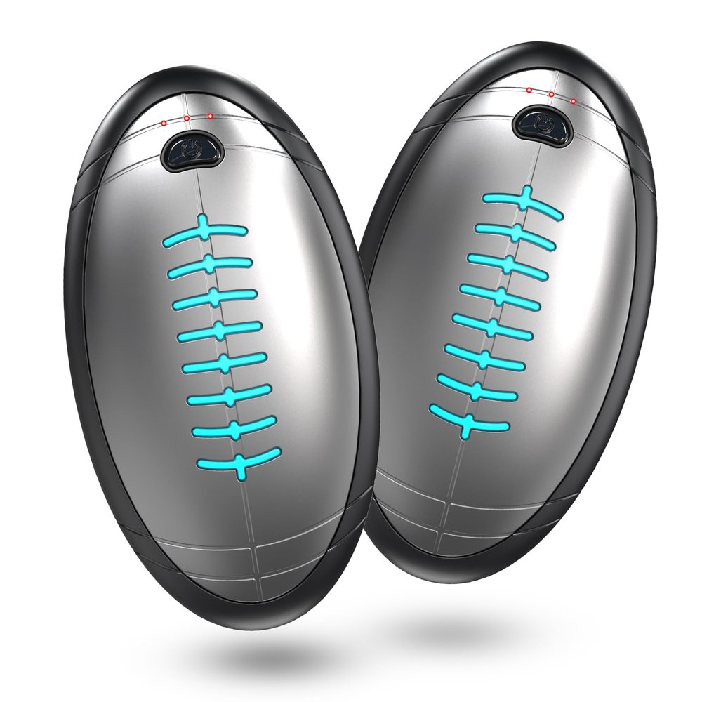 2in1 Warmers Rechargeable, 4000mAh 12Hrs Long Warmth Hand Warmer, 2S Double Sided Quick Heating & 3 Levels Heat Max 136, Warm Best Gifts