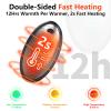 2in1 Warmers Rechargeable, 4000mAh 12Hrs Long Warmth Hand Warmer, 2S Double Sided Quick Heating & 3 Levels Heat Max 136, Warm Best Gifts view 4