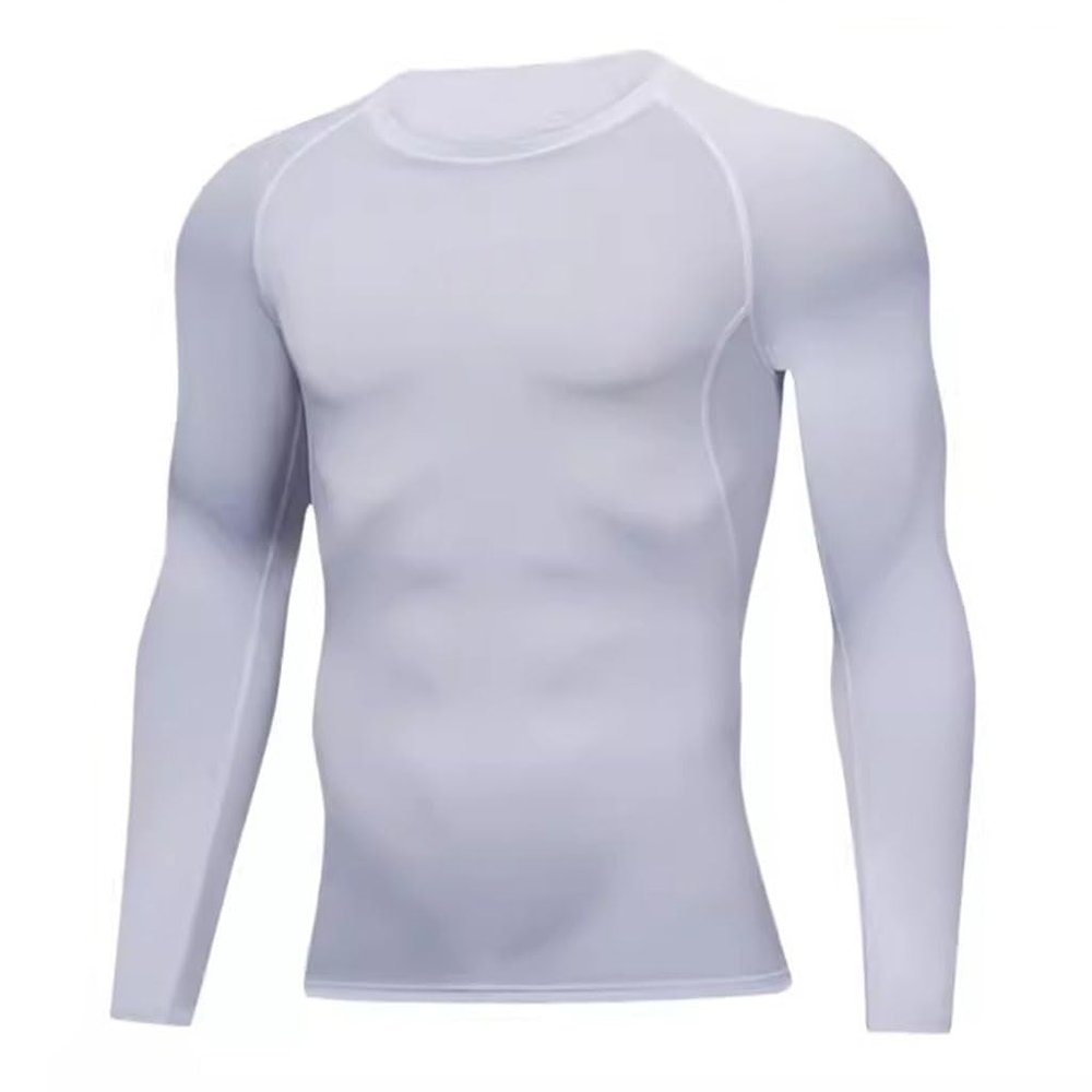 compression shirt Tight fitting shirt, men's long sleeved, sports bottom shirt, water sports bottom shirt(A2,Small)