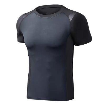 compression shirt Short sleeved tight fitting shirt, dynamic baseline T-shirt top, sports training shirt(A2,Large)