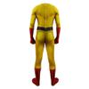 QAHEART Saitam Jumpsuit Superhero Bodysuit Muscles Halloween Cosplay Costume Outfit One-piece Suit with Cape Headgear view 3
