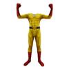 QAHEART Saitam Jumpsuit Superhero Bodysuit Muscles Halloween Cosplay Costume Outfit One-piece Suit with Cape Headgear view 4