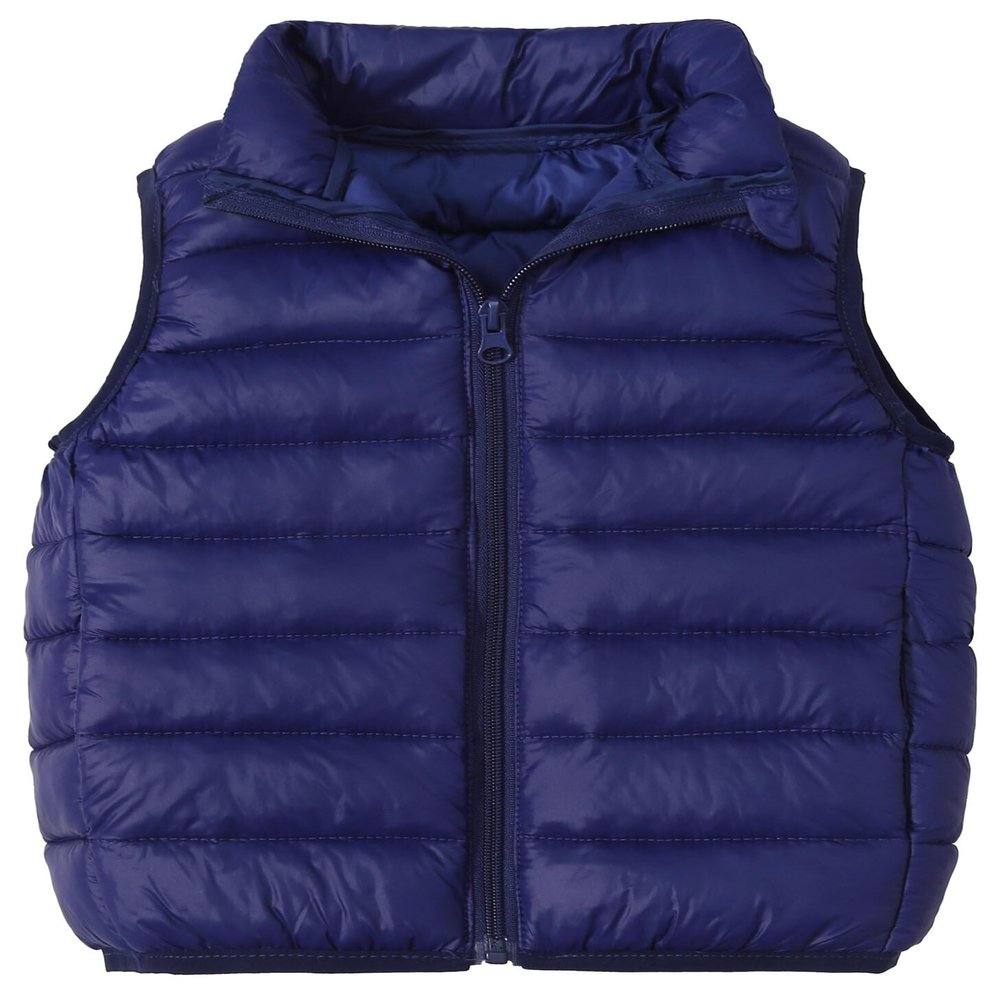 Happy Cherry Down Puffer Vest Kids Girls Boys Gilet Warm Jacket Sleeveless Fall Lightweight
