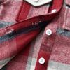 Menge Flannel Plaid Lapel Button Down Shacket Jackets for Kids Toddler Long Sleeve Shirts Baby Boys Girls Coat Outerwear view 2