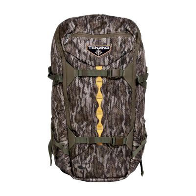 TENZING 2100 Whitetail Day Pack, Mossy Oak Bottomlands Hydration Bladder Compatible Durable Camo Backpack with 4 Compartments & 15 Organizational Pockets for Hunting Gear and Equipment