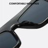 MUTYNE Fashion Square Sunglasses Women Luxury Retro Men Trending Blue Purple Beige Sun Glasses Shades UV400,brown,One size view 4