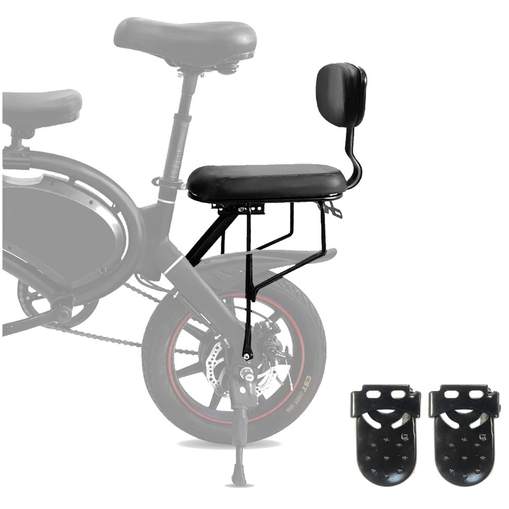 NELOMO Rear Seat Cushion Footrest Set Children Saddle Seat Foot Pedals Set Child Back Seats Compatible with F Wheel DYU Electric Bike