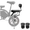 NELOMO Rear Seat Cushion Footrest Set Children Saddle Seat Foot Pedals Set Child Back Seats Compatible with F Wheel DYU Electric Bike view 1