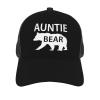 OCALL Auntie Bear Mesh Hat Adjustable Curved Brim Baseball Cap Unisex Black view 3