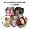 Custom Pickleballs Paddle Cover Personalized Racquet Cover Sleeve Add Your Image Photo Logo Fits Most Rackets Navy Blue view 4