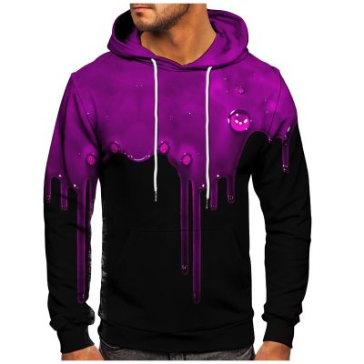 Ymosrh Black Hoodie Men, Graphic Print Long Sleeve Drawstring Hoodie Pullover Sweatshirt with Streetwear Hoodie Sweaters for Men Hoodie Sudadera Con Capucha para Hombre Hoodie Sweaters (4XL, Pink)