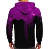 Ymosrh Black Hoodie Men, Graphic Print Long Sleeve Drawstring Hoodie Pullover Sweatshirt with Streetwear Hoodie Sweaters for Men Hoodie Sudadera Con Capucha para Hombre Hoodie Sweaters (4XL, Pink) view 2