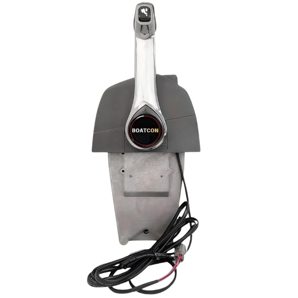 BOATCON Single Lever Binnacle Remote Control Box 5006182 Top Mount For Johnson Evinrude OMC BRP Outboard Engine Push To Open