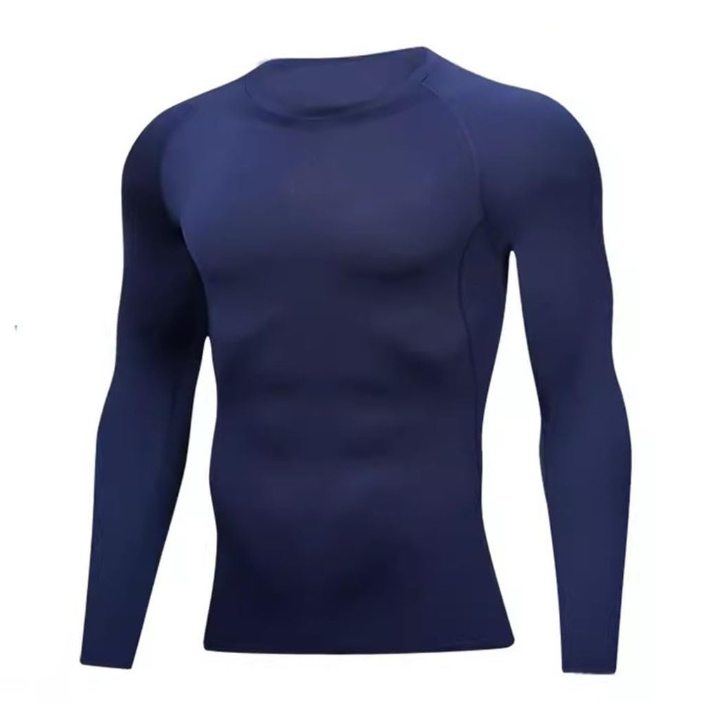 compression shirt Tight fitting shirt, men's long sleeved, sports bottom shirt, water sports bottom shirt(A1,XX-Large)