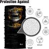 DHSOU Skull Face Scarf Seamless Neck Gaiter Bandana Skeleton Riding Biker Fishing Cycling Sports Festival Headbands Balaclava view 2