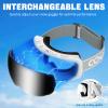 COOLOO Snow/Ski Goggles, Snowboard Goggles for Men Women Youth -OTG, Magnetic Lens Frameless Anti Fog 100% UV Protection view 2