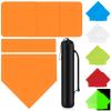 Hiboom 5 Pcs Baseball & Softball Base Set with Portable Carrying Bag 3 Toss Down Bases 1 Homeplate 1 Pitching Rubber for Kickball Softball Backyard Playground Practice Adults(Orange,Solid) view 1