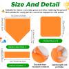 Hiboom 5 Pcs Baseball & Softball Base Set with Portable Carrying Bag 3 Toss Down Bases 1 Homeplate 1 Pitching Rubber for Kickball Softball Backyard Playground Practice Adults(Orange,Solid) view 3