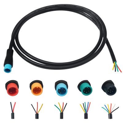 EDENCOMERS Ebike Extension Cable 2pin/3pin/4pin/5pin/6Pin Male/Female Line with Waterproof Plug Single Connector for DIY Electric Bicycle Display Throttle Light Ebike Accessories