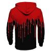 Ymosrh Hoodies for Men, Graphic Print Long Sleeve Drawstring Hoodie Pullover Sweatshirt with Grey Men Sweatshirts Hoodies Trending Young Men's Sudaderas Hombre Black Hoodie Sweaters (4XL, Red) view 3