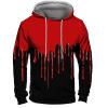 Ymosrh Hoodies for Men, Graphic Print Long Sleeve Drawstring Hoodie Pullover Sweatshirt with Grey Men Sweatshirts Hoodies Trending Young Men's Sudaderas Hombre Black Hoodie Sweaters (4XL, Red) view 4