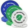 [17.5LB Pack] DX Grandway Fitness Weight Plates 1.25LB 2.5LB 5LB 10LB 25LB 45LB Pairs Singles Support Plates for Weight Lifting Bumper Strength Training Weight Plates Steel Rubber view 1