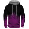 Ymosrh Mens Graphic Printed Drawstring Long Sleeve Casual Pullover Hoodies Winter Big Hoodies Sweatshirts (XXL, Royal Blue) view 4