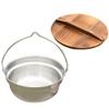 Sosoport 1set Stainless Steel Camping Cooking Pot Multi-use Outdoor Cookware for Soup Ramen and Rice Lightweight Easy to Clean Design for Hiking and Picnics view 1