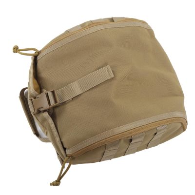 Helmet Bag Pack, Camping Helmet Bag, Canvas Scratch Prevention Adjustable Helmet Storage Bag for Hard Hats Helmet, Military Carrying Pouch for Sports Hunting Shooting (Khaki)