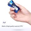 BIVVI TPU Silicone Car Key Shell Case,for Vauxhall for Opel Astra Insignia Vectra Corsa Zafira Meriva Mokka,Silver view 3
