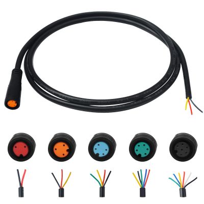 EDENCOMERS Ebike Extension Cable 2pin/3pin/4pin/5pin/6Pin Male/Female Line with Waterproof Plug Single Connector for DIY Electric Bicycle Display Ebrake Throttle Light Ebike Parts