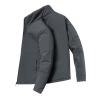 Winter Men's Thickened Long Sleeve Jacket Composite Warm Coat Turtleneck Pullover Sweater for Men Casual Black Big Cardigan (L, Gray) view 2
