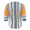 Mens Sweater, Men's Summer Round Neck Medium Sleeved Sweater Striped Knit Men Chunky Sweater Big and Tall Pullover Sweaters for Zip Knitted Sweaters Fashion Sweatshirts Sweaters (L, White) view 3