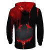 Black Gym Hoodies Mens Graphic Print Long Sleeve Drawstring Pullover Sweatshirt - Big And Tall (5XL, Multicolor) view 2