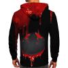 Black Gym Hoodies Mens Graphic Print Long Sleeve Drawstring Pullover Sweatshirt - Big And Tall (5XL, Multicolor) view 4