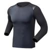 compression shirt Tight fitting shirt men's short sleeved, training T-shirt, sports baseline T-shirt top, running base shirt(A4,Small) view 1