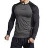BaMfy compression shirt Men's tight fitting shirt, long sleeved base shirt, sports training shirt, fitness shirt(A5,X-Large) view 1