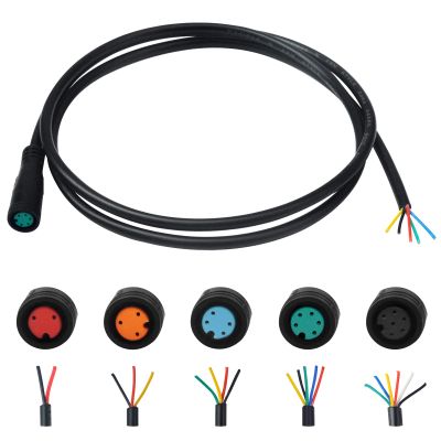 EDENCOMERS Ebike Extension Cable 2pin/3pin/4pin/5pin/6Pin Male/Female Line with Waterproof Plug Single Connector for DIY Electric Bicycle Display Ebrake Throttle Light Ebike Parts