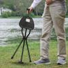 220Lbs Folding Walking Seat Stick Portable Travel Cane Hiking Chair Stool Tripod With Heavy Duty Adjustable Elders Multifunctional Crutch 2In1 Foldable For Camp Care Disabled Canes Adjustment Crutches view 2