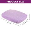 Breling Knee Scooter Pad Cover Faux Sheepskin Scooter Seat Cushion Memory Foam Knee Scooter Cushion Soft Plush Walker Seat Cover Universal for Comfort During Injury(Purple) view 2
