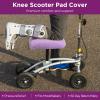 Breling Knee Scooter Pad Cover Faux Sheepskin Scooter Seat Cushion Memory Foam Knee Scooter Cushion Soft Plush Walker Seat Cover Universal for Comfort During Injury(Purple) view 4