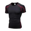 compression shirt Short sleeved tight fitting shirt, sports baseline T-shirt top, sports training shirt(A11,XX-Large)