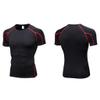 compression shirt Short sleeved tight fitting shirt, sports baseline T-shirt top, sports training shirt(A11,XX-Large) view 2